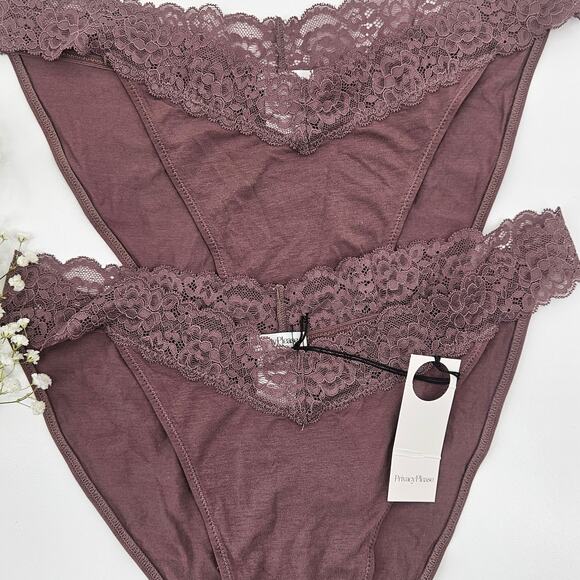 Privacy Please Other - Privacy Please Seamless Bikini Panties Set Soft Stretch‎ REVOLVE Lingerie Size S